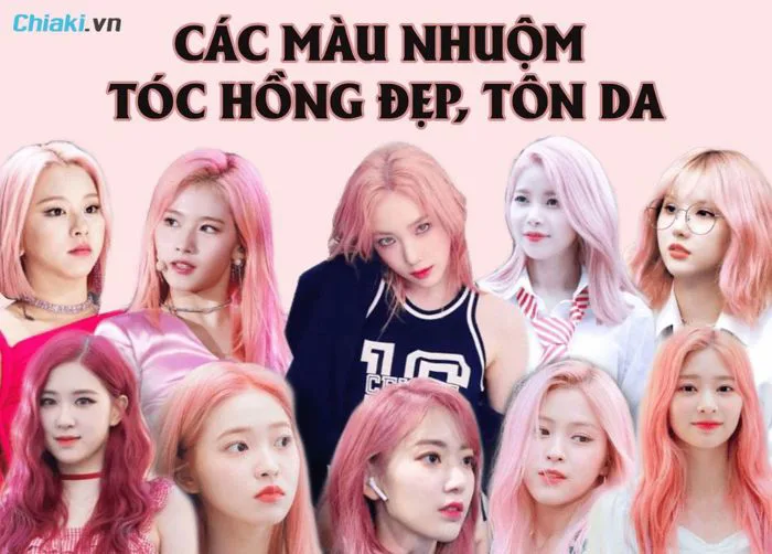 TOP 20 màu nhuộm tóc hồng đẹp cực tôn da, thịnh hành năm 2026