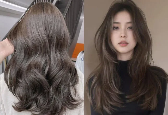 Top 35+ Kiểu tóc màu nâu lạnh đẹp ,trẻ trung, tôn da nhất 2026