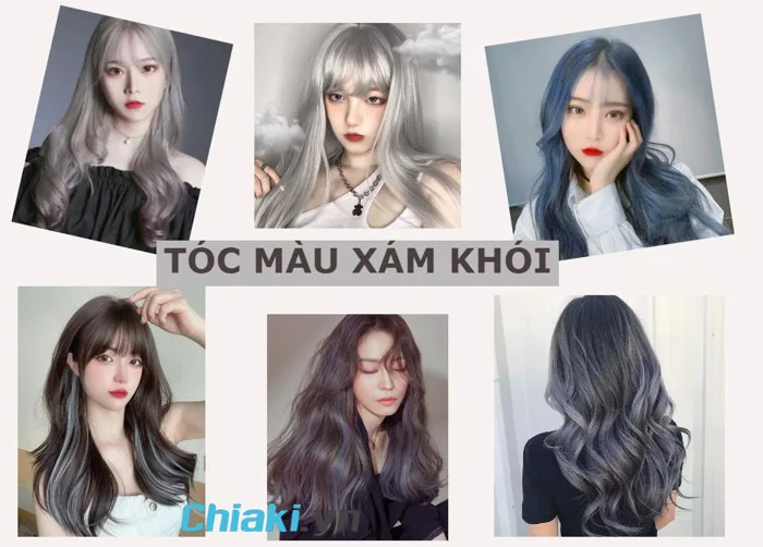 Top 27 kiểu tóc màu xám khói đẹp nổi bật và thời thượng