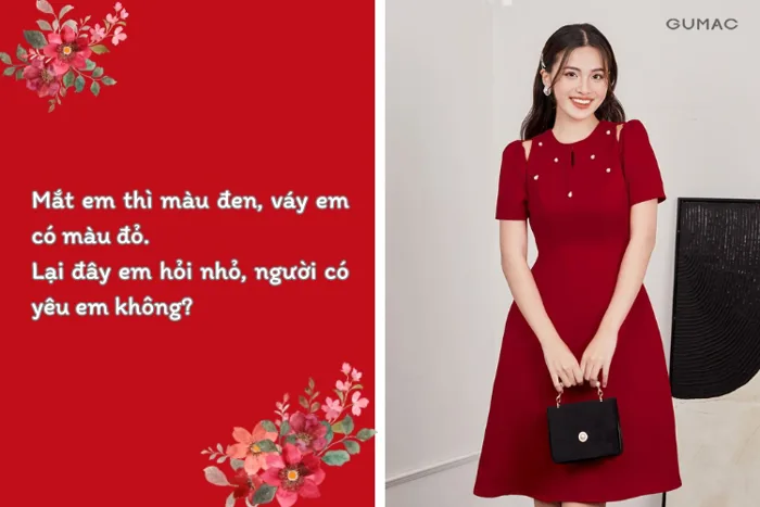 Tổng hợp 15+ stt cô gái mặc váy đỏ THẢ THÍNH cap CỰC HAY