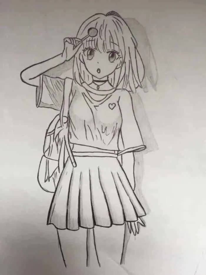 Vẽ Tranh Anime Nữ Đẹp: 76+ Hình Vẽ Anime Nữ Đơn Giản Cute