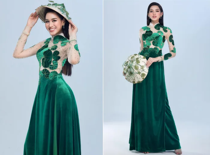 Hoa hậu Đỗ Thị Hà lý giải mặc áo dài lấy cảm hứng từ rau má tại Miss World  2021