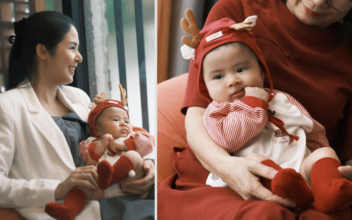 Con gái Ngô Thanh Vân gây chú ý trong tiệc mừng Giáng sinh đầu tiên
