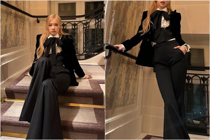 Rosé (Blackpink) nổi bật với phong cách menswear