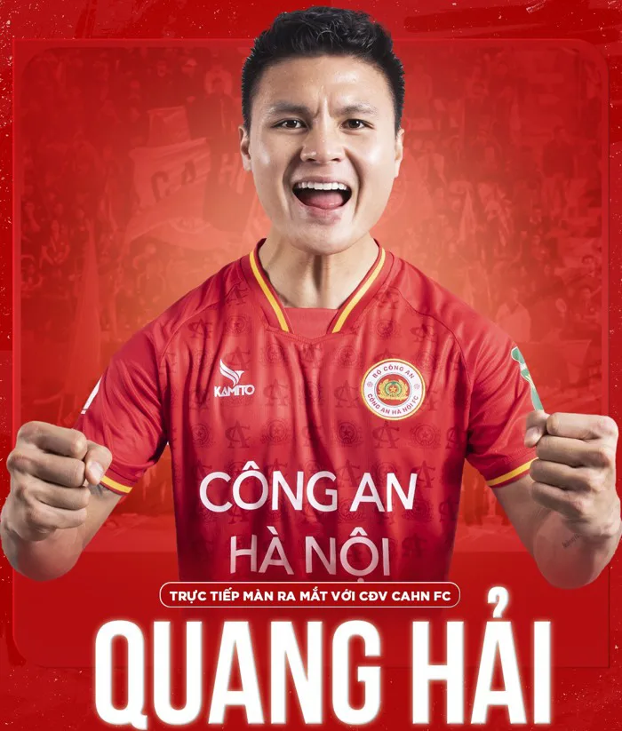 Vị trí của Quang Hải ở Công an Hà Nội