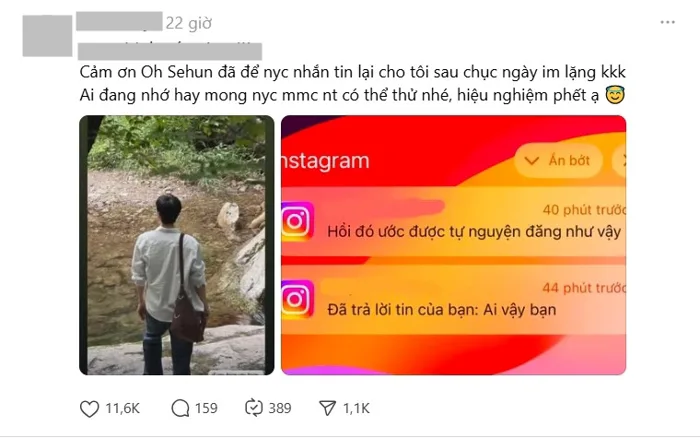 Trend Oh Sehun đang viral khắp MXH là gì? Người yêu cũ, mập mờ đồng loạt 