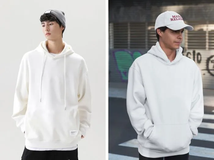 Tổng Hợp 4 Mẫu Áo Hoodie Nam Trắng Đẹp Và Bán Chạy Nhất 5S Fashion -  5SFASHION