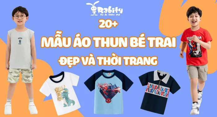 20+ mẫu áo thun bé trai đẹp và thời trang - Rabity Việt Nam