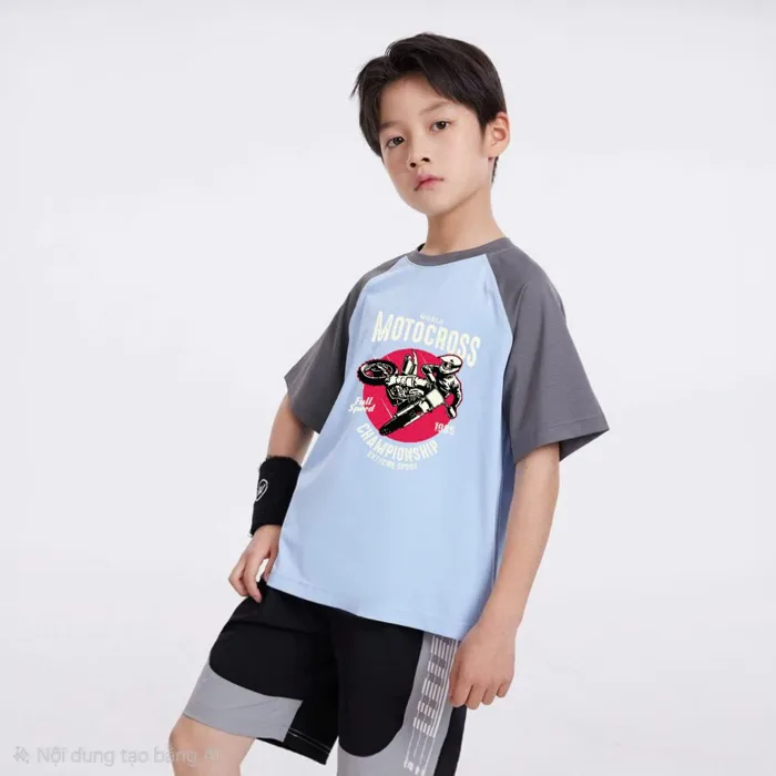 Áo Phông Bé Trai, Áo Thun Bé Trai 10-40kg Hình In cute, chất cotton 4 chiều đẹp (HÌNH Y ẢNH)