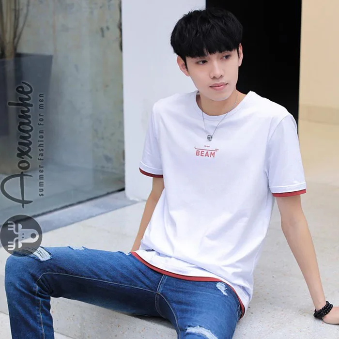 Áo thun nam trắng cao cấp đẹp AXH-149 - Shop áo xuân hè
