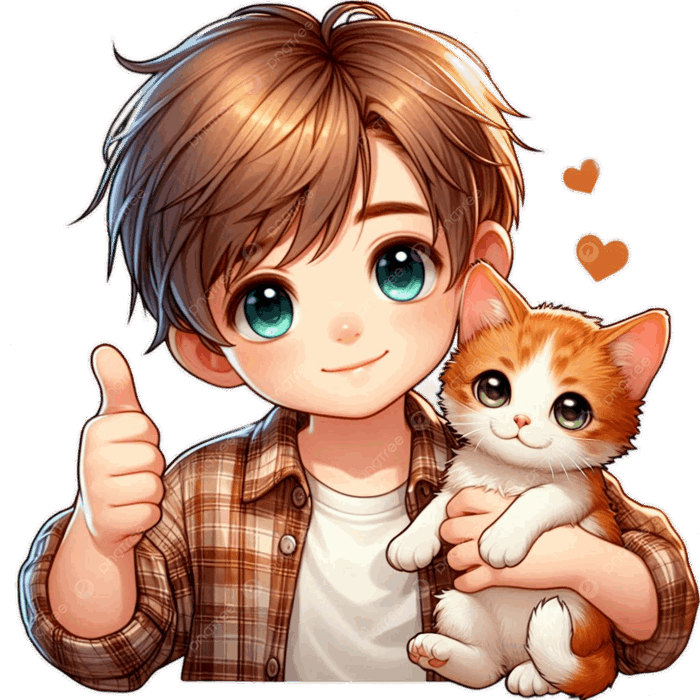 Hình ảnh Clipart Cậu Bé ôm Mèo Con PNG , Chàng Trai, Mèo Con, Cậu Bé ôm Mèo  Con PNG trong suốt và Vector để tải xuống miễn phí