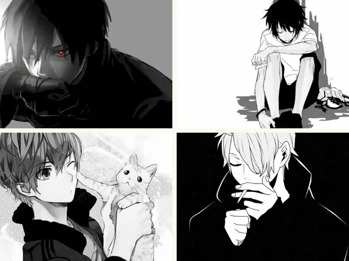 101 ảnh anime nam trắng đen đẹp, chất lượng cao, tải miễn phí