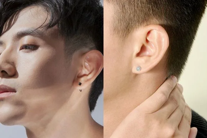 Con Trai Đeo Khuyên Tai Bên Nào? Ý Nghĩa Của Đeo Bông Tai Nam? 5S Fashion -  5SFASHION
