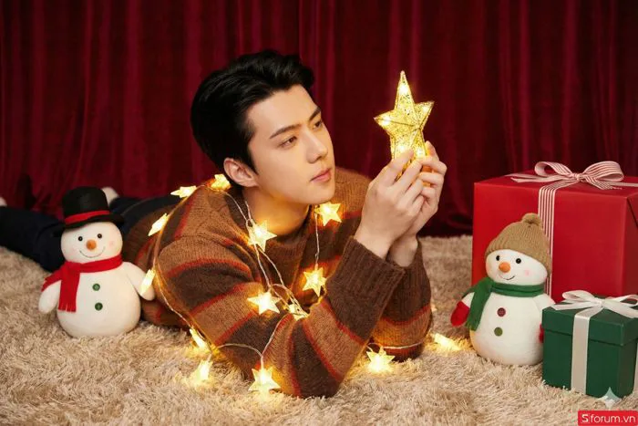 16+ promt tạo ảnh Noel bằng AI cho nam cực chất