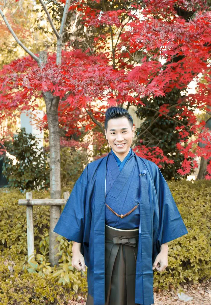 Nguyên Khang mặc Kimono trải nghiệm văn hóa Nhật Bản | Báo Dân trí