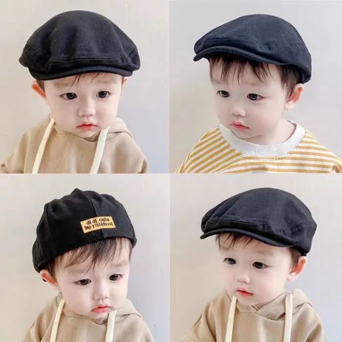 Mũ beret trẻ em, Mũ nồi mỏ vịt phong cách Anh quốc lịch lãm cho bé trai bé  gái từ 1-3 tuổi có dây rút cực chất mẫu mới nhất ML06 |