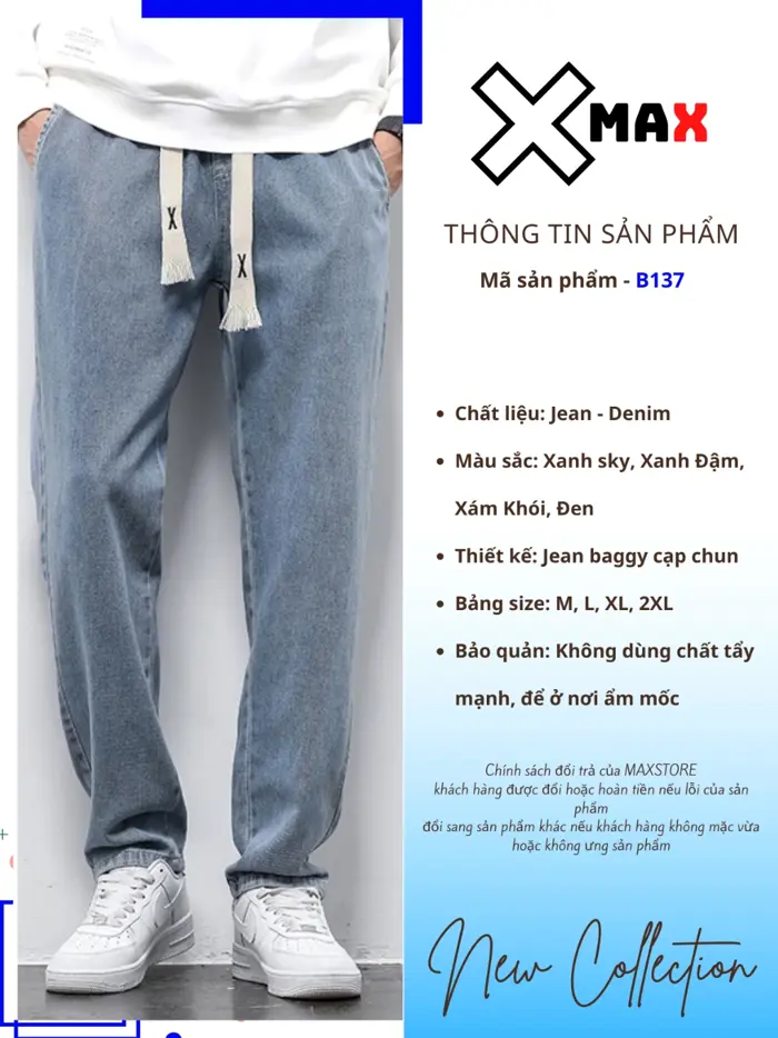 Bộ ảnh quần bò chun nam đẹp cuốn hút năm 2026