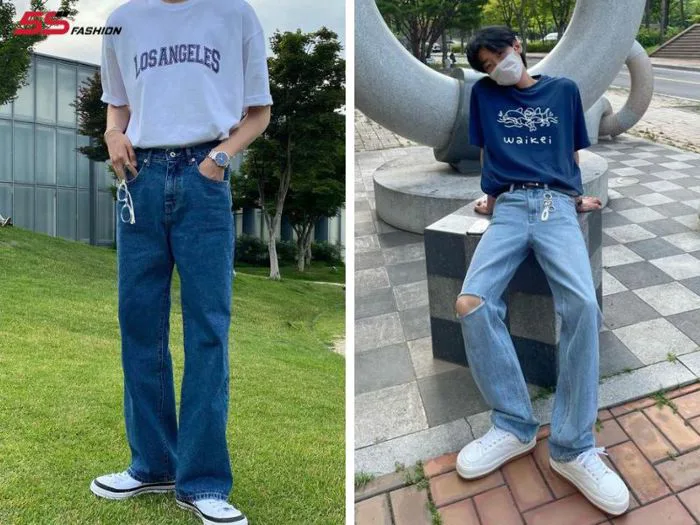 Gợi Ý 15+ Cách Phối Quần Jean Với Áo Thun Nam Đẹp, Cá Tính Nhất 5S Fashion  - 5SFASHION