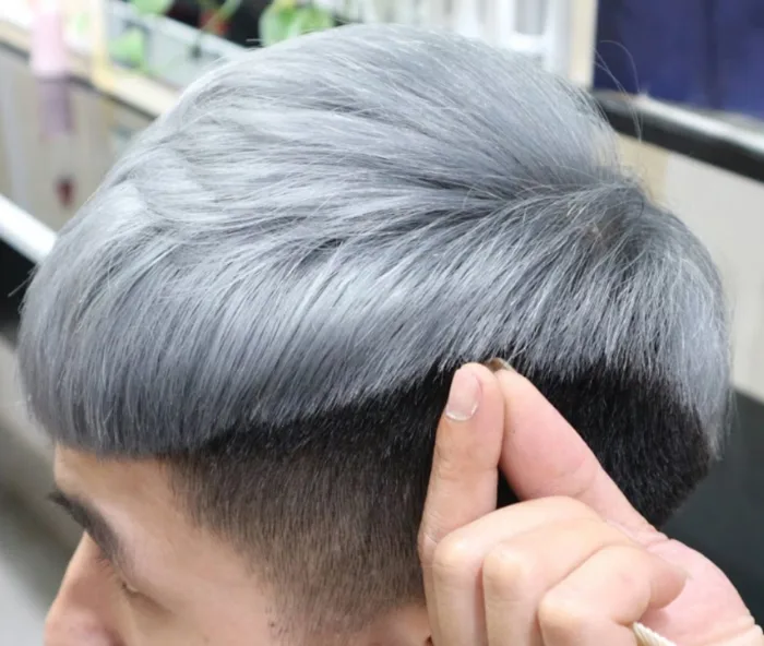 Nhuộm tóc nam đẹp và ấn tượng với màu xám khói hot nhất hiện nay