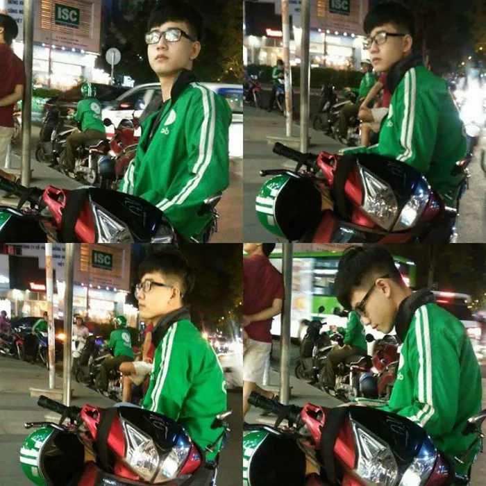 Anh chàng GrabBike tự dưng tỏa sáng trên MXH vì chụp lén mà vẫn đẹp trai