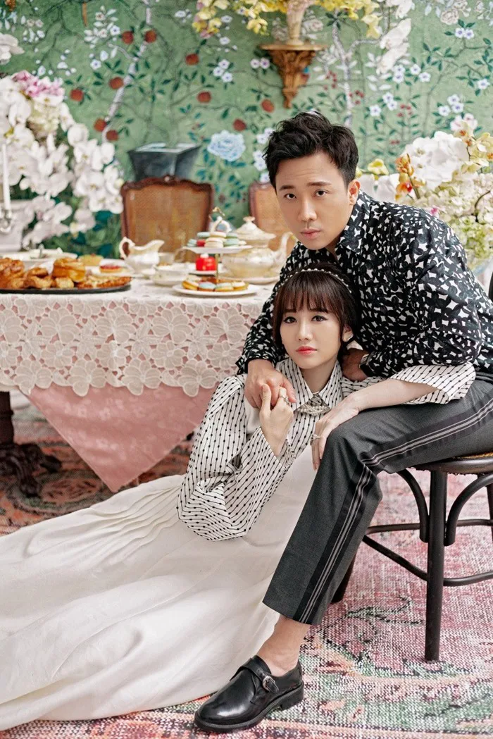 Hari Won - Trấn Thành tung bộ ảnh tình tứ lãng mạn như ngôn tình