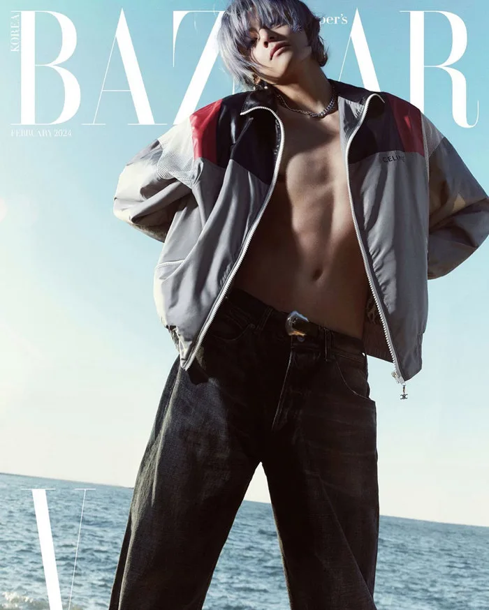 V (BTS) gây sốt với tạo hình tựa anime trên bìa Harper's Bazaar