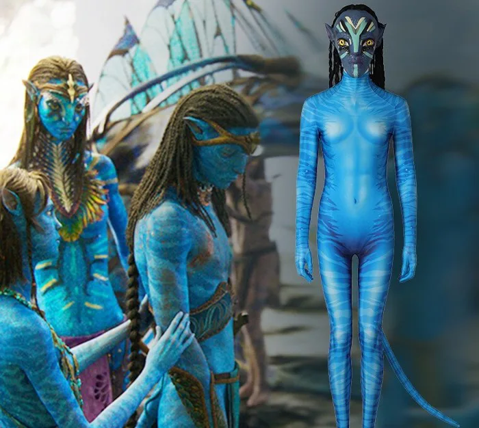 Avatar The Way of Water Nettini Cosplay Girl Anime Expo Costume Blue  Polyester | eBay