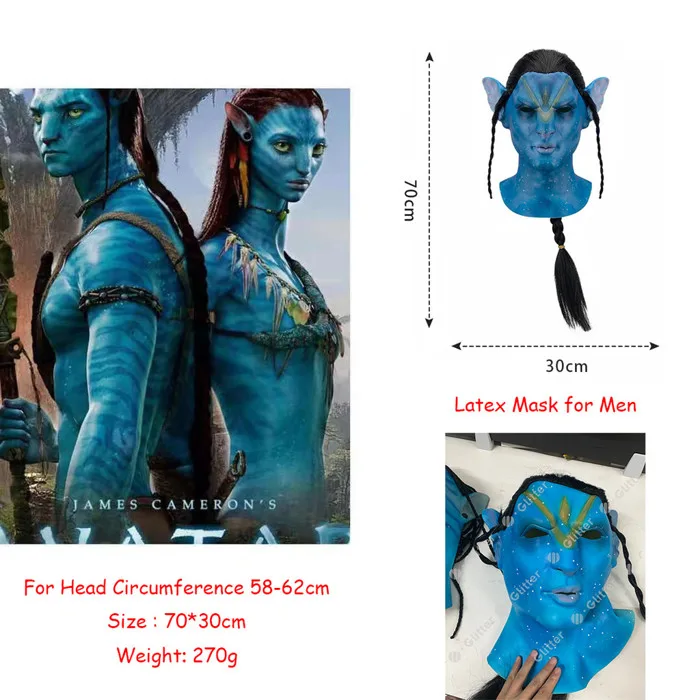 Avatar Costume for Kids Adult Men Jake Sully Cosplay for Women Halloween  Party Set | Shopee Thailand